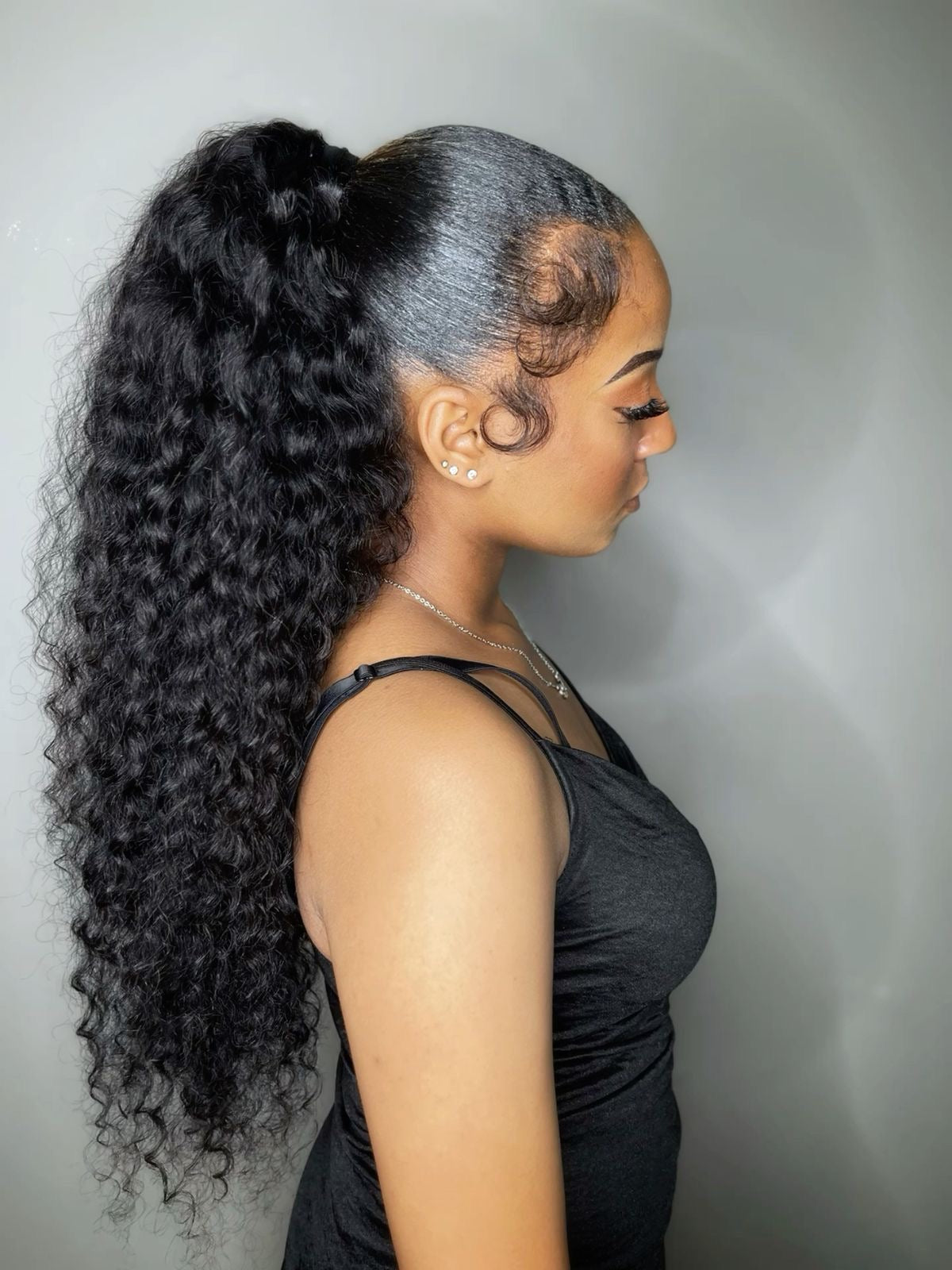 ✨ Helia – Water Wave Drawstring Ponytail (24”) ✨